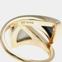 Bvlgari 18K Pink Gold Diva's Dream Shell Band Ring EU 50.5
