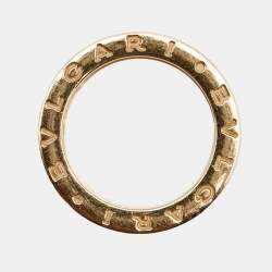 Bvlgari B.Zero1 4-Band Ceramic 18k Rose Gold Ring Size 51