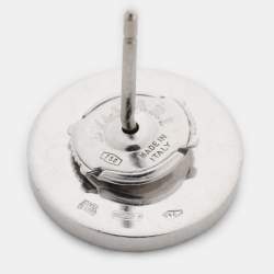 Pre Owned Bvlgari Bvlgari Onyx 18k White Gold Stud Earrings