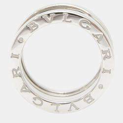 Bvlgari 18K White Gold B.Zero1 Band Ring EU 50