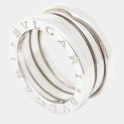 Bvlgari 18K White Gold B.Zero1 Band Ring EU 50