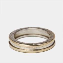 Bvlgari B.Zero1 1-Band 18k White Gold Ring Size 59