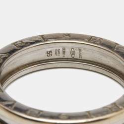Bvlgari B.Zero1 1-Band 18k White Gold Ring Size 59