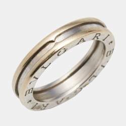 Bvlgari B.Zero1 1-Band 18k White Gold Ring Size 59