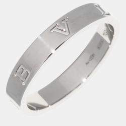 Bvlgari 18K White Gold B.zero1 Essential Band Ring EU 59