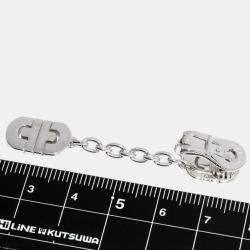 Bvlgari 18K White Gold and Diamond Parentesi Dangling Earrings