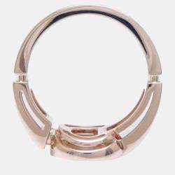 Bvlgari 18K Pink Gold and Diamond Openwork Ring EU 51
