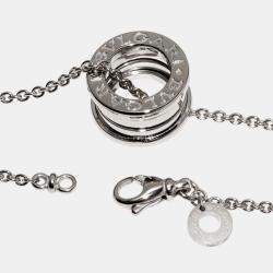 Bvlgari 18K White Gold B.zero1 Pendant Necklace