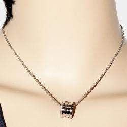 Bvlgari 18K White Gold B.zero1 Pendant Necklace