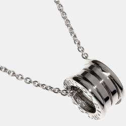 Bvlgari 18K White Gold B.zero1 Pendant Necklace