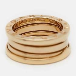 Bvlgari B.Zero1 3-Band 18k Yellow Gold Ring Size 51
