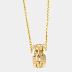 Bvlgari Parentesi Necklace 18k Yellow Gold Gold Metal