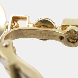 Bvlgari Lucia Earrings 18k Yellow Gold Gold Metal