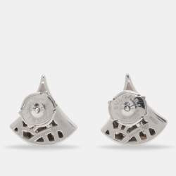 Bvlgari Divas' Dream Pavé Diamonds 18K White Gold Stud Earrings