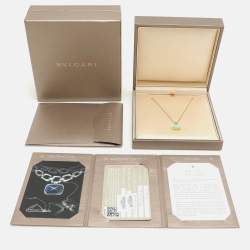 Bvlgari Divas’ Dream Turquoise Diamond 18K Rose Gold Pendant Necklace