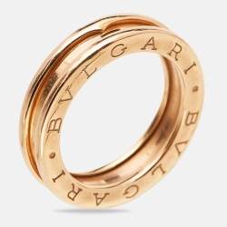 Bvlgari B.Zero1 1-Band 18k Rose Gold Ring Size 51