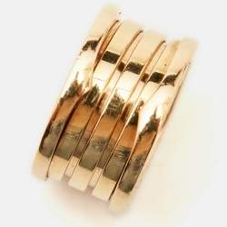 Bvlgari B.zero1 4 Band 18k Yellow Gold Ring Size 52