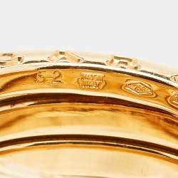Bvlgari B.zero1 4 Band 18k Yellow Gold Ring Size 52