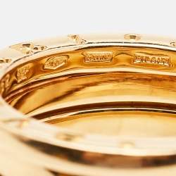 Bvlgari B.zero1 4 Band 18k Yellow Gold Ring Size 52
