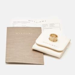 Bvlgari B.zero1 4 Band 18k Yellow Gold Ring Size 52