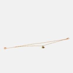 Pre Owned Bvlgari Divas' Dream Onyx 18k Rose Gold Bracelet M/L