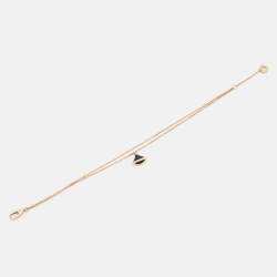 Pre Owned Bvlgari Divas' Dream Onyx 18k Rose Gold Bracelet M/L