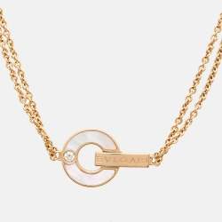 Bvlgari Bvlgari Mother of Pearl Diamond 18K Rose Gold Bracelet