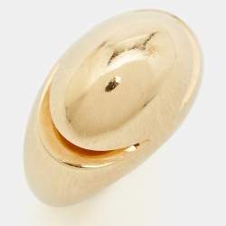 Bvlgari Cabochon 18kt Yellow Gold Ring Size 55