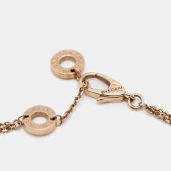 Pre Owned Bvlgari Divas' Dream Mother of Pearl 18k Rose Gold Bracelet SM