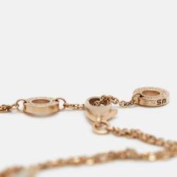 Pre Owned Bvlgari Divas' Dream Mother of Pearl 18k Rose Gold Bracelet SM