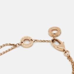 Pre Owned Bvlgari Divas' Dream Mother of Pearl 18k Rose Gold Bracelet SM