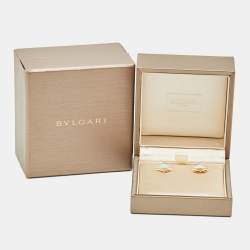 Pre Owned Bvlgari Divas' Dream Turquoise Diamond 18k Rose Gold Earrings