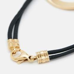 Pre Owned Bvlgari Bvlgari Circle 18k Yellow Gold Cord Bracelet