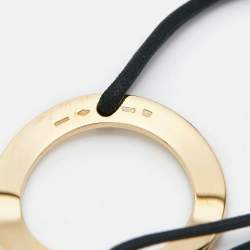 Pre Owned Bvlgari Bvlgari Circle 18k Yellow Gold Cord Bracelet
