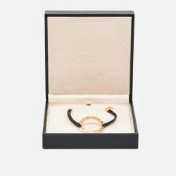 Pre Owned Bvlgari Bvlgari Circle 18k Yellow Gold Cord Bracelet