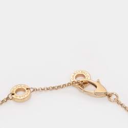 Pre Owned Bvlgari Bvlgari Mother of Pearl 18K Gold Bracelet SM