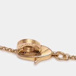 Pre Owned Bvlgari Bvlgari Mother of Pearl 18K Gold Bracelet SM