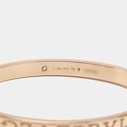 Pre Owned Bvlgari Bvlgari Diamond 18K Rose Gold Bracelet S