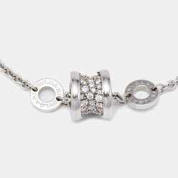 Bvlgari B.Zero1 Diamonds 18k White Gold Bracelet ML