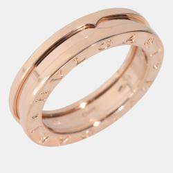Bvlgari 18K Rose Gold B.Zero1 Band Ring EU 51