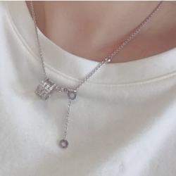 Bvlgari Parentesi Necklace 18K White Gold Full Diamonds