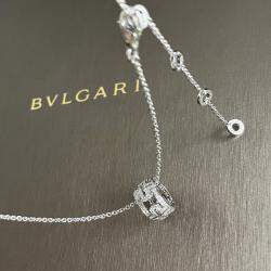 Bvlgari Parentesi Necklace 18K White Gold Full Diamonds