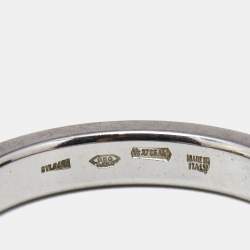 Bvlgari MarryMe Diamonds Platinum Wedding Band Ring Size 55