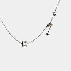Bvlgari 18K White Gold and Diamond Serpenti Viper Pendant Necklace