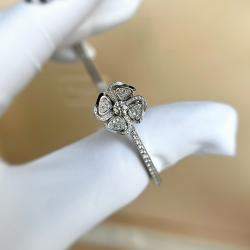 Bvlgari 18K White Gold Diamond Fiorever Bracelet 