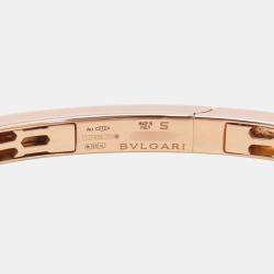 Bvlgari 18K Rose Gold and Diamond Serpenti Seduttori Cuff Bracelet