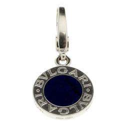 Bvlgari Lapis Lazuli 18K White Gold Pendant Charm
