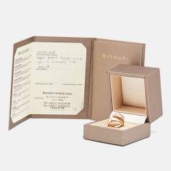Bvlgari Serpenti Viper Diamonds 18k Rose Gold Ring M