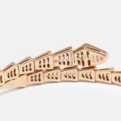 Bvlgari Serpenti Viper Diamonds 18k Rose Gold Bracelet M