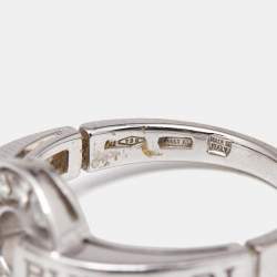 Bvlgari Bvlgari Diamonds 18k White Gold Ring Size 51